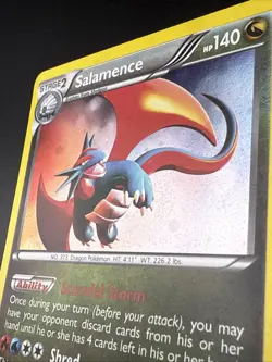 Pokemon TCG - SALAMENCE - 8/20 - COSMOS HOLO PROMO - XYDRAGON VAULT (2012) - LP- - Image 5