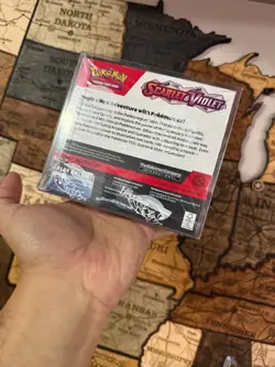 Pokemon TCG Scarlet & Violet Base Set Booster Box Sealed with Acrylic Case - Image 2