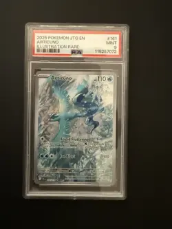 2025 POKEMON JTG EN-JOURNEY TOGETHER ILLUSTRATION RARE #161 ARTICUNO PSA 9 - Image 1