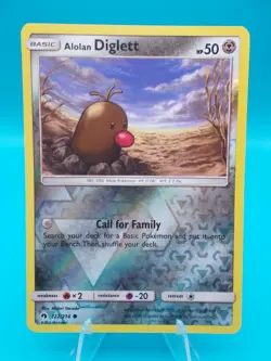Alolan Diglett 122/214 Sm-Lost Thunder Pokemon TCG Reverse Holo Near Mint/Mint - Image 1