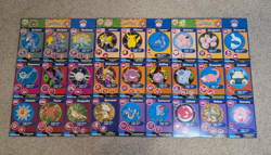 1999 Burger King Pokemon Movie Poketrivia 3 Uncut Sheets - Image 1