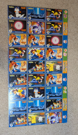 1999 Burger King Pokemon Movie Poketrivia 3 Uncut Sheets - Image 2