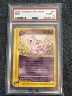 2002 Pokemon Expedition Mew 55/165 - Non Holo - PSA 10 - Image 1