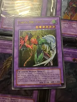 Yugioh Elemental Hero Flame Wingman TLM-EN035 Ultimate Rare 1st Edition - Image 1