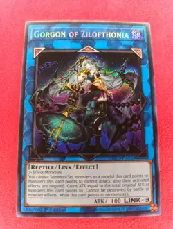 Yu-Gi-Oh! Gorgon of Zilofthonia DUAD-EN050 1st Ed Secret Rare - Image 1