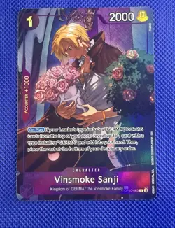 One Piece TCG - Vinsmoke Sanji Treasure Rare Alt Art OP10-063 (OP12 TR) NM+ - Image 1