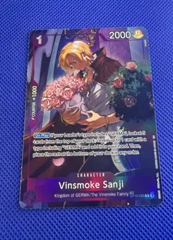 One Piece TCG - Vinsmoke Sanji Treasure Rare Alt Art OP10-063 (OP12 TR) NM+ - Image 2