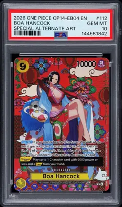 PSA 10! OP14-112 SP Boa Hancock ENGLISH One Piece A Must Have!!! - Image 1