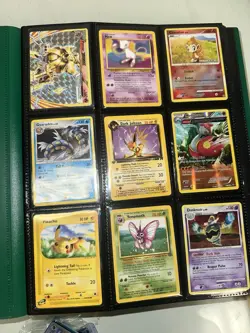 62 pokemon card lot break, mew promo, bkp, 1st ed, rares, ereaders, all damaged - Image 1