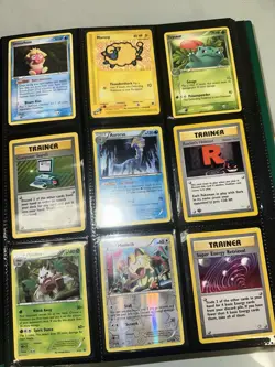 62 pokemon card lot break, mew promo, bkp, 1st ed, rares, ereaders, all damaged - Image 4