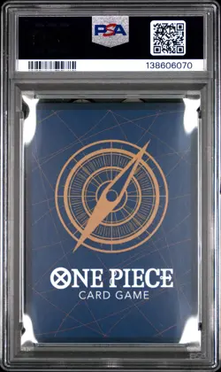 2023 ONE PIECE PREM BANDAI PREM CARD COLL 25TH ED #001 MONKEY D. LUFFY PSA 10 - Image 2