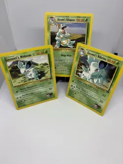 Pokemon TCG Gym Challenge Giovanni’s Nidoqueen Evolutions 3Card Lot 75 44 23/132 - Image 1