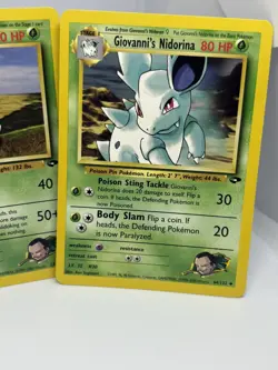Pokemon TCG Gym Challenge Giovanni’s Nidoqueen Evolutions 3Card Lot 75 44 23/132 - Image 2