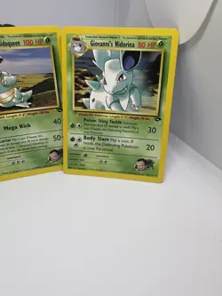 Pokemon TCG Gym Challenge Giovanni’s Nidoqueen Evolutions 3Card Lot 75 44 23/132 - Image 3