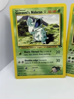 Pokemon TCG Gym Challenge Giovanni’s Nidoqueen Evolutions 3Card Lot 75 44 23/132 - Image 4