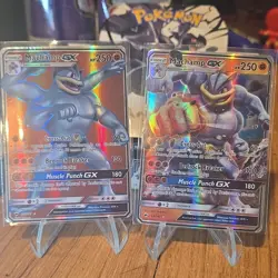 Pokemon Machamp GX Holo Cards 64/147 SM59 English TCG Lot of 2 - Image 1