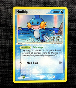 Mudkip #57/100 EX Crystal Guardians Stamped Reverse Holo Pokemon TCG Card - Image 1