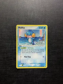 Mudkip #57/100 EX Crystal Guardians Stamped Reverse Holo Pokemon TCG Card - Image 2