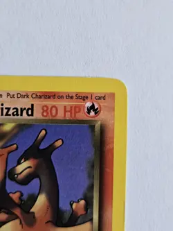Pokemon TCG WOTC Dark Charizard TCG Non-Holo Rare Card 21/82 Vintage MP - Image 3