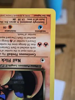 Pokemon TCG WOTC Dark Charizard TCG Non-Holo Rare Card 21/82 Vintage MP - Image 5