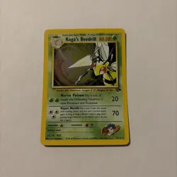 Pokemon TCG Koga's Beedrill Gym Challenge Holo Rare Card 9/132 Unlimited - Image 1