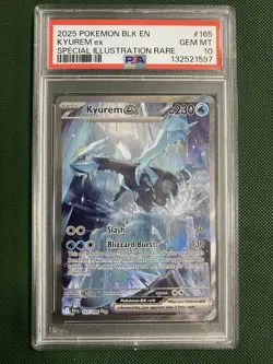 Kyurem EX 165/086 Alt English Black Bolt SIR Pokemon TCG PSA 10 Gem Mint Card - Image 1