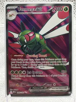 Pokemon TCG Yanmega EX Holo Card Destined Rivals Ultra Rare 206/182 - Image 1