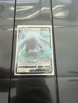Pokemon Lugia v TCG 138/195 Sword & Shield Silver Tempest Holo Card - NM! - Image 1