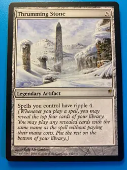 MTG 1x Thrumming Stone # 142 Coldsnap Modern Magic the Gathering Card x1 NM - Image 1