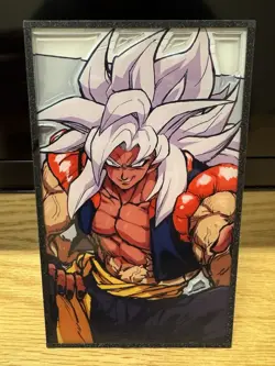 Dragon Ball Super Jumbo Card SS5 Gogeta Heavy Acrylic RARE - Image 1
