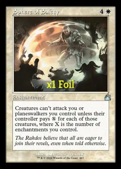 MTG Foil Retro Ravnica Remastered RVR Sphere of Safety MINT - Image 1