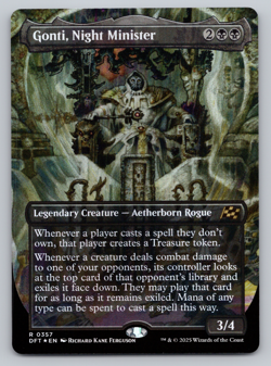 Gonti, Night Minister FOIL Borderless - Aetherdrift MTG - Image 1