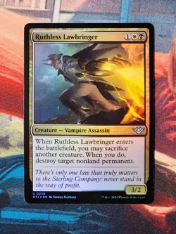 Ruthless Lawbringer Foil Outlaws of Thunder Junction Magic Gathering MTG OTJ - Image 1