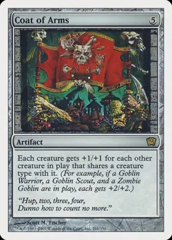 9th Edition MTG 1 Coat of Arms Magic - Image 1