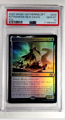 Magic The Gathering DFT Aetherdrift Foil 209 Ketramose the New Dawn PSA 10 POP 2 - Image 1