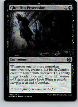 Ghoulish Procession Innistrad: Midnight Hunt Foil - Image 1