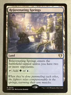 MTG / Rejuvenating Springs / CMM / #0424 / Regular / Rare / NM - Image 1