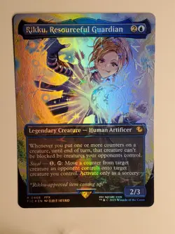 Rikku, Resourceful Guardian - Chocobo Track Foil Borderless Final Fantasy MTG NM - Image 1
