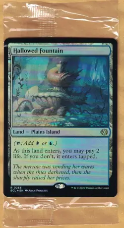 (In Hand) Prerelease Foil - Hallowed Fountain (Lorwyn Ecipsed, Rare, 2026) - Image 1