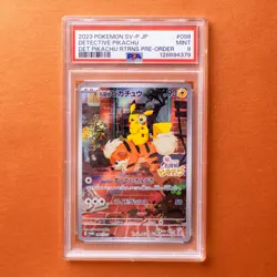 2023 POKEMON JPN SV-P PROMO #098 DETECTIVE PIKACHU PSA 9 - Image 1