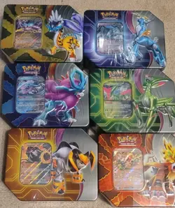 Pokemon TCG Paradox Destinies Tins Set of ALL 6 Tins (30 Total Packs) - Image 1
