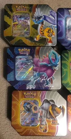 Pokemon TCG Paradox Destinies Tins Set of ALL 6 Tins (30 Total Packs) - Image 3