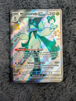 Meowscarada Ex RARE BLACK STAR PROMO Paldaen Fates 078 Pokemon NM 🔥 - Image 1
