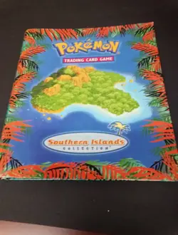 Vintage Pokemon Southern Islands Collection BINDER ONLY, English WOTC O-RING - Image 1