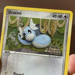 Dratini 52/109 EX Team Rocket Returns Stamped Reverse Holo Pokemon LP - Image 2