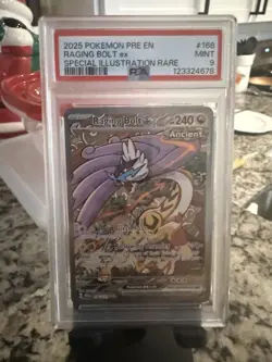 Pokemon TCG Raging Bolt EX Scarlet & Violet Prismatic Evolutions SIR PSA 9 - Image 1