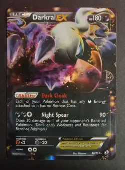 Pokemon TCG Darkrai EX 88/113 Legendary Treasures Ultra Rare Holo NM-/LP+ - Image 1