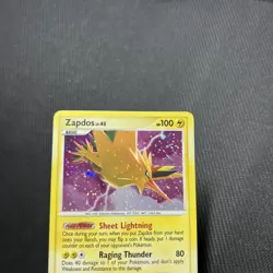 SWIRL Zapdos 14/100 English DPBP#176 Majestic Dawn Holo (LP) Pokemon TCG Rare - Image 5