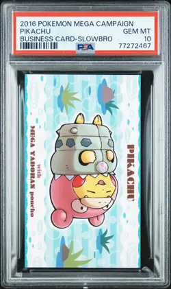 2016 Pokemon Japanese Poncho Pikachu Mega Campaign Slowbro PSA 10 *POP 19* - Image 1