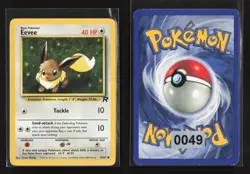 Eevee 55/82 Common Team Rocket Pokemon HP - Image 1